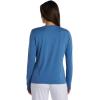 image:imageWomens Long Sleeve TShirt  UPF 50 Sun Protection  MoradaBlue Dusk