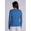 image:imageWomens Long Sleeve TShirt  UPF 50 Sun Protection  MoradaBlue Dusk
