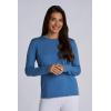 image:imageWomens Long Sleeve TShirt  UPF 50 Sun Protection  MoradaBlue Dusk
