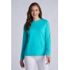image:imageWomens Long Sleeve TShirt  UPF 50 Sun Protection  MoradaCoolibar Blue