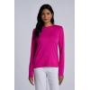 image:imageWomens Long Sleeve TShirt  UPF 50 Sun Protection  MoradaFuchsia