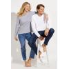 image:imageWomens Long Sleeve TShirt  UPF 50 Sun Protection  MoradaGrey Heather