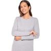 image:imageWomens Long Sleeve TShirt  UPF 50 Sun Protection  MoradaGrey Heather