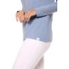 image:imageWomens Long Sleeve TShirt  UPF 50 Sun Protection  MoradaLight Blue Heather