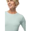 image:imageWomens Long Sleeve TShirt  UPF 50 Sun Protection  MoradaMisty Aqua