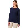 image:imageWomens Long Sleeve TShirt  UPF 50 Sun Protection  MoradaNavy