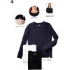 image:imageWomens Long Sleeve TShirt  UPF 50 Sun Protection  MoradaNavy