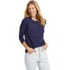 image:imageWomens Long Sleeve TShirt  UPF 50 Sun Protection  MoradaNavy