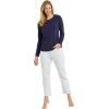 image:imageWomens Long Sleeve TShirt  UPF 50 Sun Protection  MoradaNavy