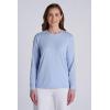 image:imageWomens Long Sleeve TShirt  UPF 50 Sun Protection  MoradaPeriwinkle