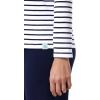 image:imageWomens Long Sleeve TShirt  UPF 50 Sun Protection  MoradaWhiteNavy Stripe