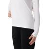 image:imageWomens LongSleeve Henley TShirt  UPF 50 Sun Protection  HallandaleWhite