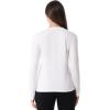 image:imageWomens LongSleeve Henley TShirt  UPF 50 Sun Protection  HallandaleWhite
