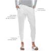 image:imageWomens Ruche Pants  UPF 50 Sun Protection  CafeWhite