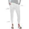 image:imageWomens Ruche Pants  UPF 50 Sun Protection  CafeWhite