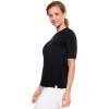 image:imageWomens Short Sleeve TShirt  UPF 50 Sun Protection  MoradaBlack