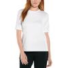 image:imageWomens Short Sleeve TShirt  UPF 50 Sun Protection  MoradaWhite