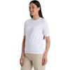 image:imageWomens Short Sleeve TShirt  UPF 50 Sun Protection  MoradaWhite