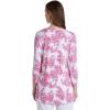 image:imageWomens Tunic Top with Long Sleeves  UPF 50 Sun Protection  StLuciaFuchsia Bouquet