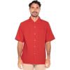 image:imageMens Camp Shirt  UPF 50 Sun Protection  Safari CampCarmine Red