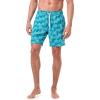 image:imageMens Swim Shorts  UPF 50 Sun Protection  Kahuna in Tahitian Teal Swaying Palms