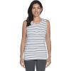 White/Navy Stripe