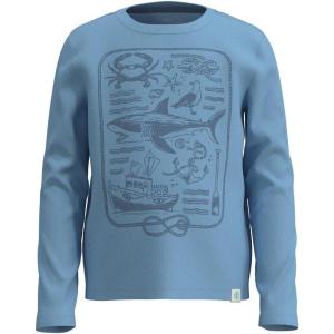 image:imageKids Graphic Long Sleeve TShirt  UPF 50 Sun Protection  Coco PlumArctic Blue