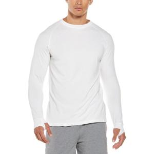image:imageMens LongSleeve TShirt with Thumbholes  UPF 50 Sun Protection  LumaLeo in BlackWhite