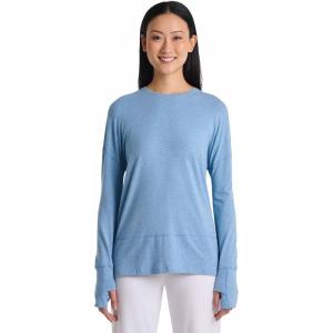 image:imageWomens Relaxed Long Sleeve TShirt  UPF 50 Sun Protection  LumaLeoLight Blue