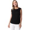 image:imageCoolibar UPF 50 Womens Tampa Twist Tank Black XSmall Solid  Sun ProtectiveBlack