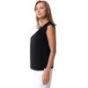 image:imageCoolibar UPF 50 Womens Tampa Twist Tank Black XSmall Solid  Sun ProtectiveBlack