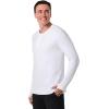 image:imageMens Henley Neck Long Sleeve TShirt  UPF 50 Sun Protection  HallandaleWhite