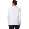 image:imageMens Henley Neck Long Sleeve TShirt  UPF 50 Sun Protection  HallandaleWhite