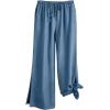 image:imageWomens Chambray Wide Leg Pants  UPF 50 Sun Protection  EnclaveLight Indigo