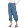 image:imageWomens Chambray Wide Leg Pants  UPF 50 Sun Protection  EnclaveLight Indigo