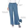 image:imageWomens Chambray Wide Leg Pants  UPF 50 Sun Protection  EnclaveLight Indigo