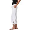 image:imageWomens Chambray Wide Leg Pants  UPF 50 Sun Protection  EnclaveWhite Chambray