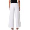 image:imageWomens Chambray Wide Leg Pants  UPF 50 Sun Protection  EnclaveWhite Chambray