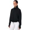image:imageWomens Long Sleeve Turtle Neck Pullover  UPF 50 Sun Protection  Bay HarborBlack
