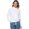 image:imageWomens Long Sleeve Turtle Neck Pullover  UPF 50 Sun Protection  Bay HarborWhite