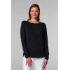 image:imageWomens Side Split Long Sleeve Shirt  UPF 50 Sun Protection  HeydayBlack