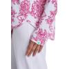 image:imageWomens Side Split Long Sleeve Shirt  UPF 50 Sun Protection  HeydayFuchsia Bouquet