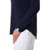 image:imageWomens Side Split Long Sleeve Shirt  UPF 50 Sun Protection  HeydayNavy