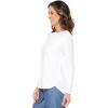 image:imageWomens Side Split Long Sleeve Shirt  UPF 50 Sun Protection  HeydayWhite
