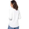 image:imageWomens Side Split Long Sleeve Shirt  UPF 50 Sun Protection  HeydayWhite