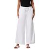 image:imageWomens Chambray Wide Leg Pants  UPF 50 Sun Protection  EnclaveWhite Chambray