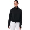 image:imageWomens Long Sleeve Turtle Neck Pullover  UPF 50 Sun Protection  Bay HarborBlack