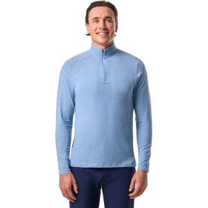 image:imageMens QuarterZip  UPF 50 Sun Protection  Sonora in Light Blue Heather