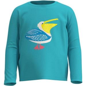 image:imageUnisex Graphic Long Sleeve TShirt  UPF 50 Sun Protection  Coco PlumBlue Curacao