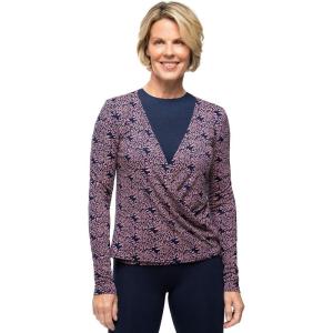 image:imageWomens Fashion Wrap  UPF 50 Sun Protection  VraePeachy Pink Etched Flowers